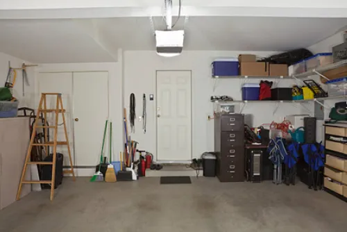Image of a door in the garage to the interior of the house