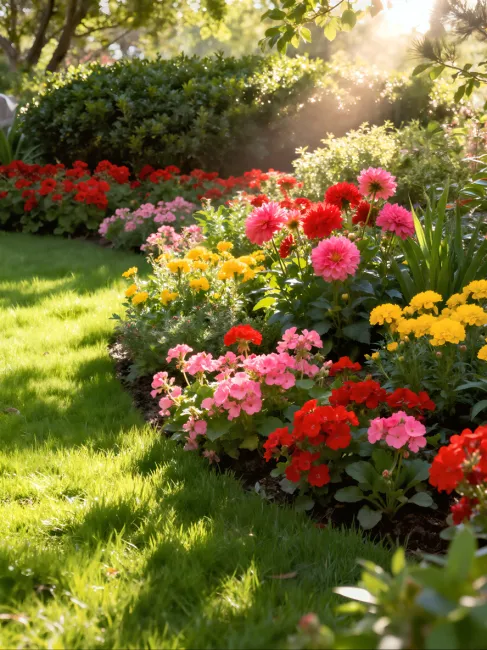 Garden of flowers.