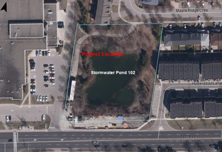 Pond 102 Location Map